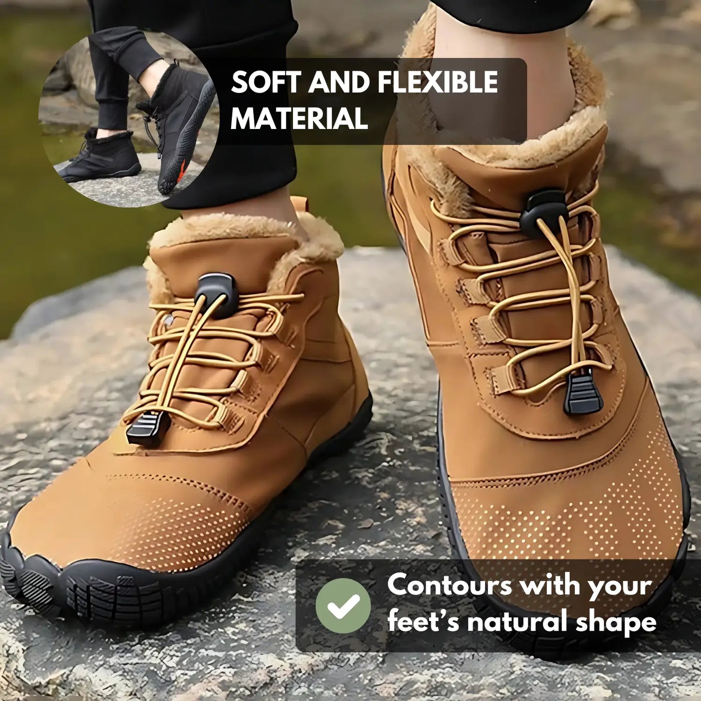 Snow Flex  - Comfortable & Waterproof Winter Barefoot Shoes (Unisex)