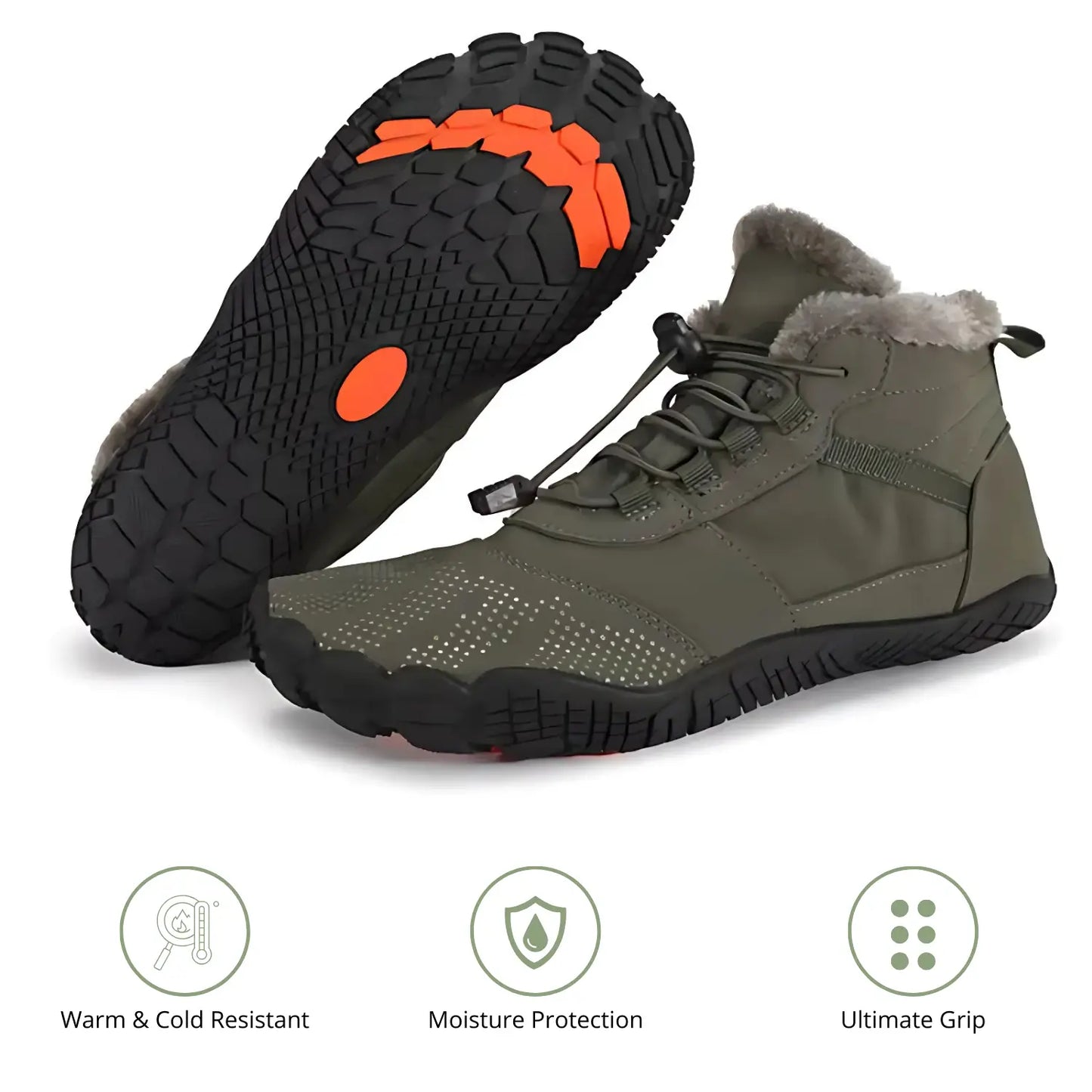 Snow Flex  - Comfortable & Waterproof Winter Barefoot Shoes (Unisex)